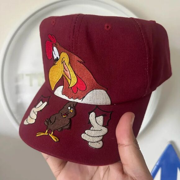 Vintage Warner Bros. Foghorn Leghorn & Henry Hawk Breakout Hat RARE ! - Picture 3 of 7